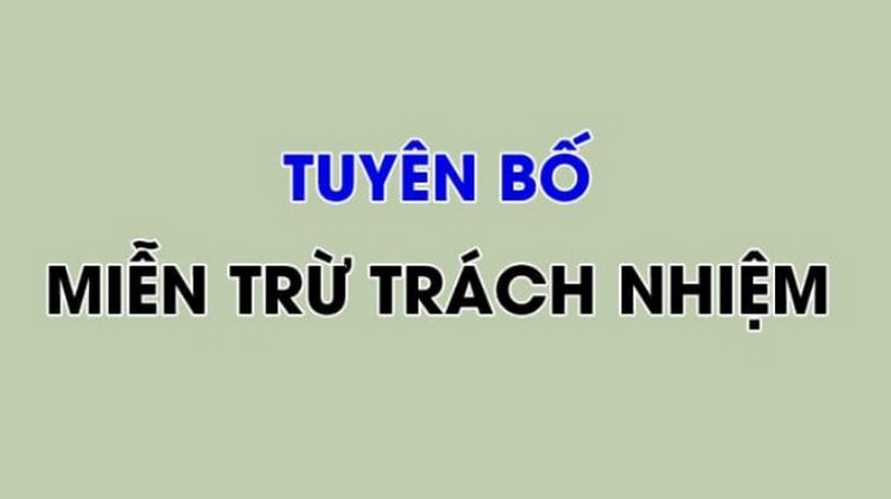 Nội dung chính sách miễn trừ trách nhiệm Tructiepbongda